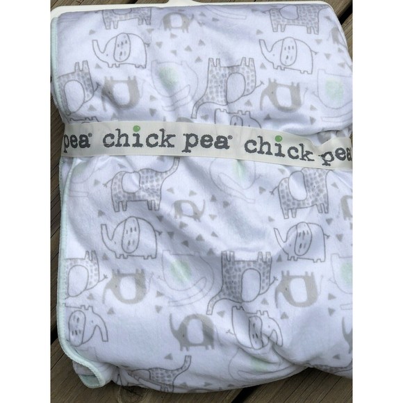 chick pea Other Chick Pea Baby Blanket Elephants Dinosaurs Gray